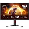 AOC G4 Gaming Monitor PC 68,6 cm [27] 2560 x 1440 Pixel Quad HD LED Nero, Rosso