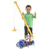 Driven by Battat Autogru Jumbo, camion gru con braccio estensibile | Set da 2 con 1 camion e 1 cestello, braccio estensibile fino a 135 cm, luci e suoni realistici, Autogru, 3+ anni
