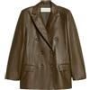 iBlues - Blazer in Tessuto Spalmato Marrone