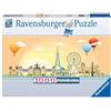 Ravensburger - Puzzle Un Giorno a Parigi, Collezione Panorama per Adulti, 1000 Pezzi, Idea Regalo per Lei o Lui, Gioco da Tavola, 98x37 cm