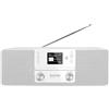 TechniSat DIGITRADIO 370 CD IR - Radio Internet stereo (DAB+, FM, lettore CD, WLAN, Bluetooth, display a colori, USB, AUX, presa per cuffie, sveglia, 10 Watt, telecomando) bianco
