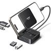 UGREEN Docking Station USB C con Supporto Magnetico Pieghevole per Telefono | Hub USB C, Progettazione del Supporto, HDMI 4K 60Hz, 5Gbps, PD 100W, Compatible con MagSafe iPhone 17 16 15 Serie