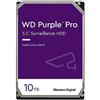 Western Digital WD Purple Pro 10TB per Smart Video, Hard Disk interno da 3.5", Tecnologia AllFrame, 7200 RPM, 550TB/anno, Cache da 256 MB, Garanzia 5 anni