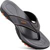 HAOLIRA Infradito Uomo Estive Comode Resistenti Pelle Ciabatte Supporto Arco Antiscivolo Adulto Flip Flops Scarpe per Spiaggia e Piscina