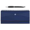 Generico planning settimanale da tavolo 2027 | agenda settimanale 2027 | Agenda planner | planning 2027 Da Tavolo 15x30cm Spiralato in matra omaggio penna Sfera Touch screen (blu)
