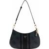 Guess Noelle Ii Top Zip Shoulder Bag Coal Logo Borsa Donna