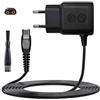 CDDCWZ Caricabatterie per rasoio elettrico HQ8505 da 15 V, 0,36 A, 5,4 W | compatibile con Philips 3000 5000 7000 9000 HC5630 MG575, cavo di ricarica per rasoio da 1 m (con spazzola per la pulizia)