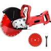 HYCHIKA BETTER TOOLS FOR BETTER LIFE HYCHIKA 3200W Sega Elettrica per Calcestruzzo con Motore da 4300 giri/min, 305mm Scanalatrice per Tracce Muro, Include Linea d'acqua e Pompa, per Pietra, Mattoni e Legno