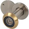 Amig - Spioncino per porta con lente grandangolare 160° - Per porte spessore 35-60 mm e foro Ø14 mm - Ottone massiccio - Finitura oro e cromo opaco - Mod. 3