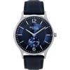 Breil, Orologio Uomo Solo Tempo, Acciaio e Pelle Nera, Cassa 39 mm | Collezione Belmont, Movimento Al Quarzo, Chiusura a Fibbia, Idea Regalo Uomo