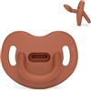 Suavinex, Ciuccio tutto silicone per bambini 6/18 mesi ciuccio con tettarella anatomica Sx Pro, super morbido e flessibile, ideale per dormire, Colour Essence, piastrelle