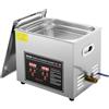 VEVOR Pulitore a Ultrasuoni 10L, Display Digitale in Acciaio Inox Capienza con Riscaldamento Tempo Temperatura Regolabile, Macchina Pulitrice a Ultrasuoni per Gioielli Occhiali Orologi Laboratorio