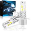 Sycreek Lampadine H4 LED,30000LM 6500K Bianco Freddo 12V Led H4 Lampade Faro per Auto e Moto 600% Luminosità 1:1 Mini Plug-n-Play