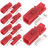 HOMSFOU 10 Set Connettore ad Alta Sp30a, Connettore per Batteria a Sgancio Rapido, Plastico Rosso, Compatto, per Auto e Carrelli Elevatori, Accessorio per Forklift