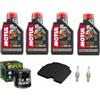 Generico KIT TAGLIANDO 4 litri 7100 10W40 10W40 FILTRO ARIA OLIO CANDELE compatibile con BENELLI TRK 502 / X compatibile con Motul 71 00