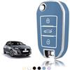 TOOMUME Cover Chiave Auto per Peugeot 208 308 2008 3008 Citroen C3 C4 C5 | Silicone Morbido, Antiurto, Anticaduta, Antigraffio, Custodia Protettiva Chiave per 508 5008 Cactus Picasso Aircross Berlingo