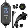 AFYEEV Cavo Ricarica Auto Elettrica Tipo 2 Schuko, 8/10/13/16A 3.6kW 6M | Ricarica Auto Elettrica Portatile, Cavo Ricarica Auto Elettrica Tipo 2 con Borsa, IEC 62196-2
