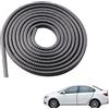 Zerabidpro 10M Protezione Bordi Portiera Auto in Gomma Nera,Paracolpi Universale a Forma di U, Senza Colla, Proteggi Portiere Antigraffio per Auto, SUV e Camion