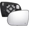 Generic Vetro Specchio Sostituzione Specchietto Retrovisore Sinistro Destro Bianco Retro Riscaldato Per Jeep Per Cherokee 2014-2019 Per Compass 2017-2021