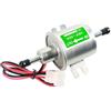 KUADYEGC Pompa di carburante elettrica universale da 12 V e 24 V, bassa pressione, bullone di fissaggio, filo diesel, benzina HEP-02A per carburatore auto, ATV(24V Silver)