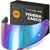 Everalo Visiera per Casco AGV K1 - K1s - K3sv - K5 - K5s - GT2 | Compatibile anche con S4sv - Horizon - Skyline - Strada - Stealth sv - Compact, Lente di Ricambio
