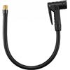 Xevtrak Bocchetta gonfiatore pneumatici auto punta pompa bicicletta in gomma morbida da 50 cm tubo di prolunga pompa aria con valvola a sgancio rapido adattatore Schrader per monopattino moto auto