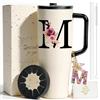 ZIOSINM Borraccia Termica a Doppio Strato in Acciaio con Silicone (M) | 1,2 L / 40oz, Portachiavi Incluso, Regalo Donna, Personalizzabile