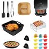ERWEY Accessori Friggitrice ad Aria per Philips 6,2L, Cosori e Cecotec, Ninja, Accessori Friggitrice ad Aria da 4,7-6,2 L, in silicone, senza BPA, lavabili in lavastoviglie