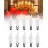TobeBright Lampadine a candela E10 da 3 W, 34 V, ricambio per lampadina ad arco a candela, dimmerabile, bianco caldo 2200 K, E10, conica a candela, per candelabri, luci fatate, candele a punta,