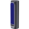 RiseNova Ventilatore a torre senza pale, ricaricabile tramite USB, 3000 mAh, silenzioso, da parete o da tavolo, con supporto per telefono, per camera da letto e soggiorno (grigio)