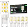 DiCUNO Lampadina LED G9, Classe B, Bianco neutro 4000K, 3W, 555lm | equivalente a 40W alogena, Non dimmerabile, LED G9 a basso consumo e Durevole per camera, soggiorno e cucina