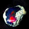 AK Gems And Jewellery Etiope Opal, Naturale black fire opal , opal gemstone Grezzo 11.30 KT 16x13 MM