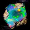 AK GEMS AND JEWELLERY Nero Opal, Etiope Fuoco Opal Crudo, Naturale gemstone Grezzo 8.2 KT 16x14 MM