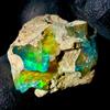 AK GEMS AND JEWELLERY Nero Etiope opal rough , Naturale opal Gemma, fire opal Crudo 7.5 KT 16x15 MM