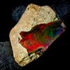 AK GEMS AND JEWELLERY Ethiopian black opal rough , Fuoco Naturale opal Crudo, opal Gemma 8 KT 15x12 MM