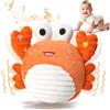 Vanplay Granchio Che Cammina Neonato Giochi Neonato 3-6 6-9 9-12 Mesi Peluche Musicale Tummy Time Regalo Bambino 1 2 3 Anno