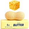 KOMEIYL 3 Pezzi Butter Cheese Arachide Squishy, Realistico Giocattoli Schiacciare A Forma Arachide Portatili Giocattoli Fidget Lenta Risalita Giocattolo Alimentare Schiacciabile