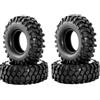 SUAVER Pneumatici RC da 1,9 pollici, in gomma, per auto RC, per asse SCX10, D90, TF2, TRX4, Tamiya Redcat Gen8,4 pezzi (108 x 38 mm)