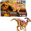 Mattel Jurassic World: Teoria del Caos Netflix - Parasaurolofo Ruggito Selvaggio, dinosauro con luci e suoni, ruggito e dorso con effetto bioluminescente attivabile con un tasto, 4+ anni, Viola, HTK75