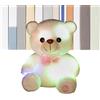 Generico Peluche Illuminato Orso E Colorato Di Altezza 20 cm | Giocattolo Di Peluche Orso Con Per Ragazzi Adulti Casa Soggiorno Camera Da Asilo Ufficio Natale