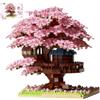 PyrrlicToy Set Di Mattoncini Da Costruzione, 2151 Pezzi Fai Da Te Sakura, Albero Della Casa Dell'albero, Set Di Modelli per Bonsai, Decorazione per La Casa, Modulare Albero Di Ciliegio
