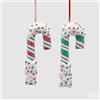 EDG Enzo De Gasperi Addobbo Natalizio Candy Cane H13,3 cm Ass. 1 Pezzo - Decorazione per Albero di Natale