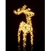 Bizzotto Renna Natalizia Hoover Oro 300 MicroLED Luce Calda IP44 H45 cm - Decorazione Luminosa da Esterno