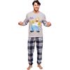 Sabor Pigiama uomo lungo in caldo cotone Omer e Bart Simpsons DYL7895 | COTONE