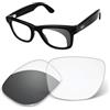 Kygear Lenti di ricambio per transizione da 1,6 mm, compatibili con occhiali intelligenti Ray-Ban Meta Wayfarer RW4008/RW4012 da 53 mm, antigraffio