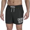 Calvin Klein Volley Quick Dry - Costume da Bagno Leggero da Uomo, Nero, L