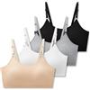 SALIA Girl Reggiseni per Ragazze 10-14, Reggiseno Sportivo in Cotone per | Cuscinetti leggeri cuciti, cinghie regolabili, morbido misto cotone modal, vestibilità senza ingombro, comfort traspirante