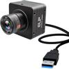 IFWATER Fotocamera industriale USB 3.0 da 20 MP, obiettivo con messa a fuoco manuale da 8 mm, 5120 × 3840P a 27,5 fps, webcam ad alta risoluzione 5K, USB3.0/2.0 UVC per stampante 3D, visione