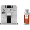 Gaggia Brera Silver, Caffè in Grani o Macinato, RI9305/01, 1400W, Silver, 100% Made in Italy RI9111/60 21001681 Soluzione Decalcificante, Flacone da 250 ml