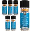 Hycote Bombolette di vernice spray per auto, asciugatura rapida, nero satinato, 400 ml (confezione da 6)